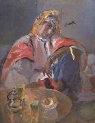 Elie Pavil Le The a la menthe Huile sur toile (mk32) oil painting reproduction
